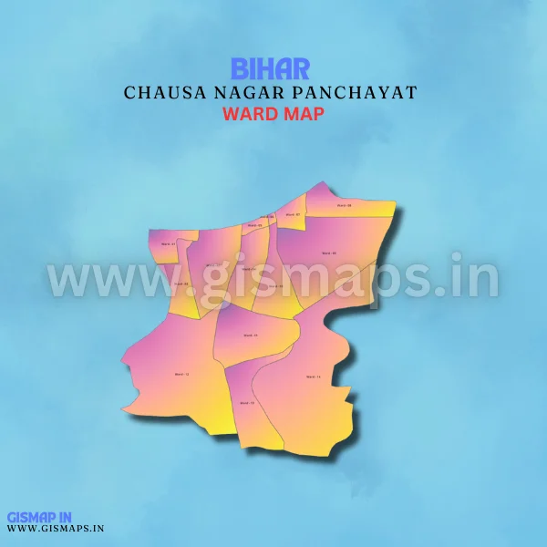 Chausa Nagar Panchayat Ward Map